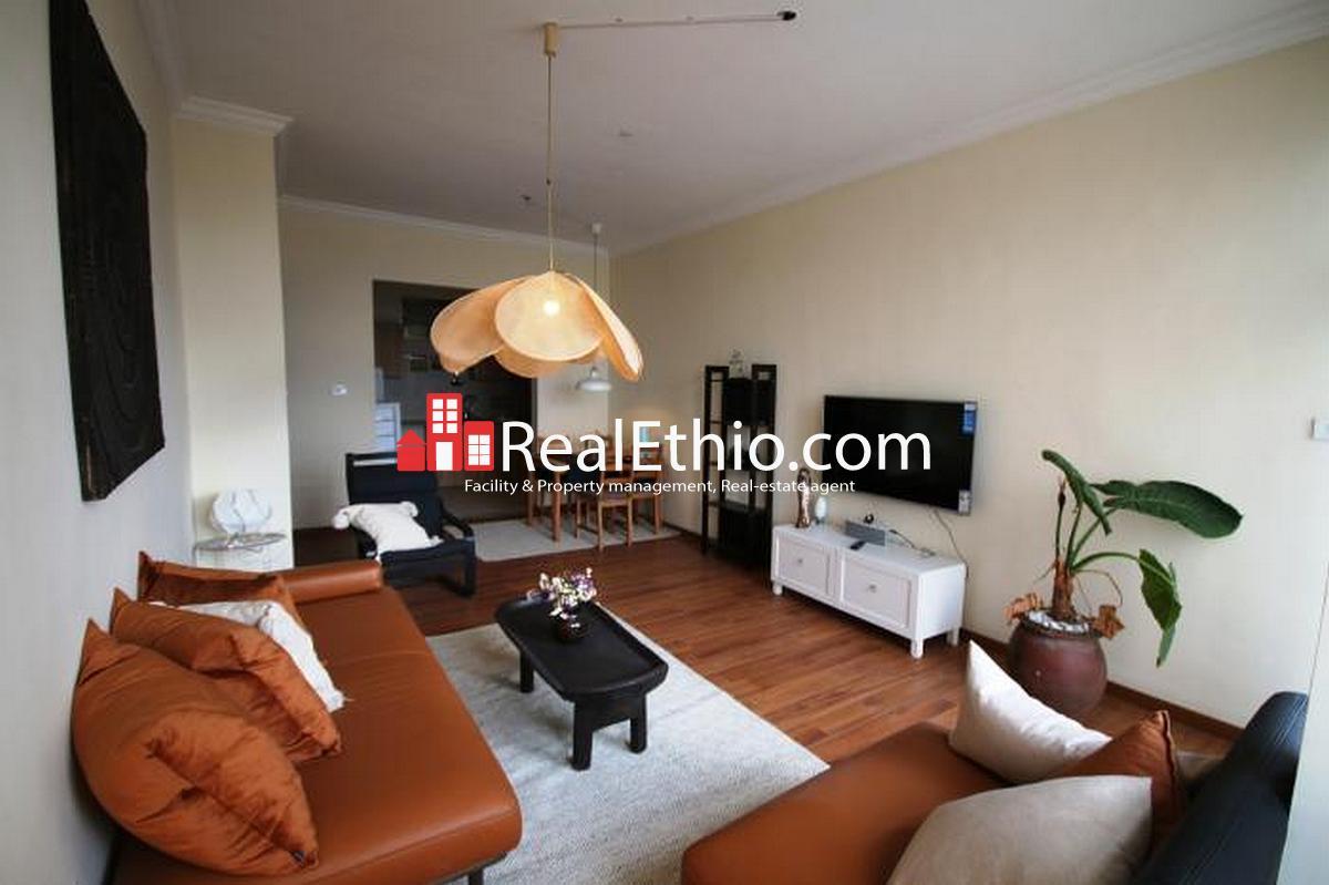 2 Bedrooms fully furnished apartment for rent, Gotera Wongelawit, Addis Ababa.