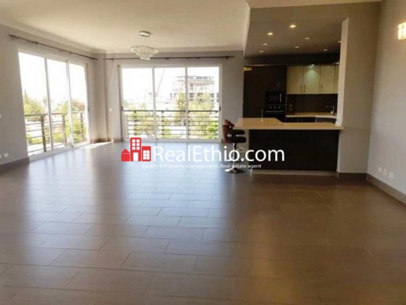 3 Bedrooms apartment for rent, Lancha or Meskel flower, Addis Ababa, Ethiopia.