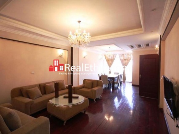 3 Bedrooms furnished apartment for rent, Lebu near Varnero, Addis Ababa, Ethiopia.