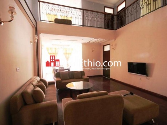 3 Bedrooms furnished duplex apartment for rent, Lebu near Varnero, Addis Ababa, Ethiopia.