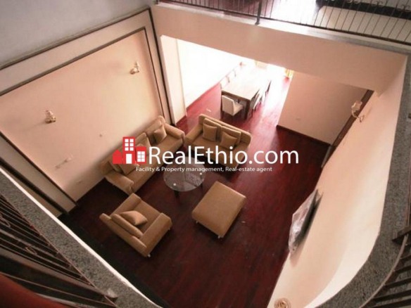 5 Bedrooms furnished duplex apartment for rent, Lebu near Varnero, Addis Ababa, Ethiopia.