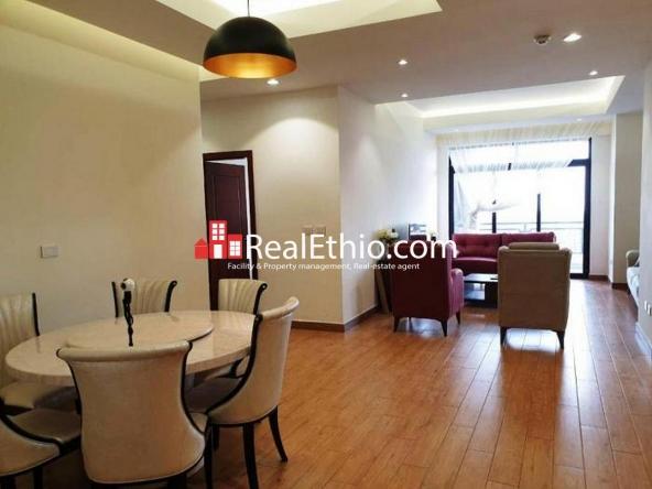 Three bedrooms furnished apartment for rent, Bole Wolosefer, Addis Ababa