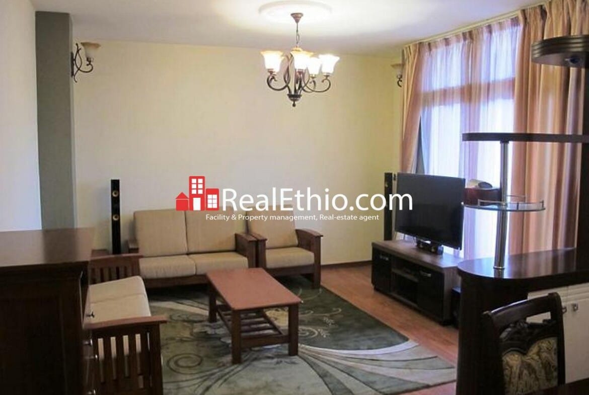 Apartment for rent, Bole, 3 bed room, furnished, Addis Ababa.