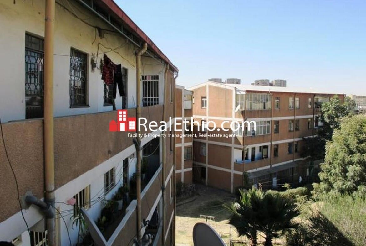 Apartment for sale, Gerji Mebrat Hail, 2 bed rooms, 75 meter square, ground plus one condominium, Addis Ababa.