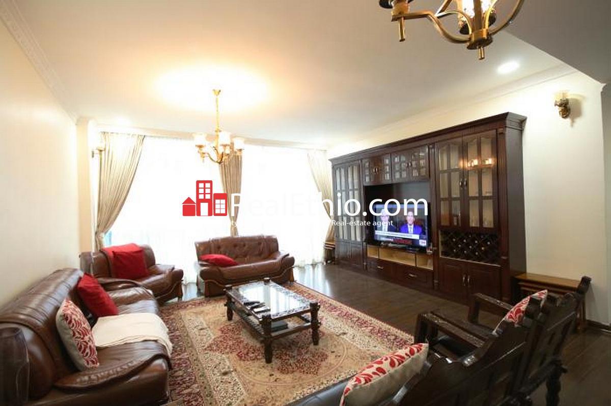 Bole, 3 Bedrooms furnished apartment for rent, Addis Ababa.