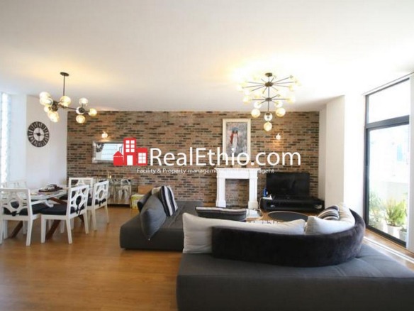 Bole, 3 Bedrooms, furnished apartment for rent Addis Ababa.