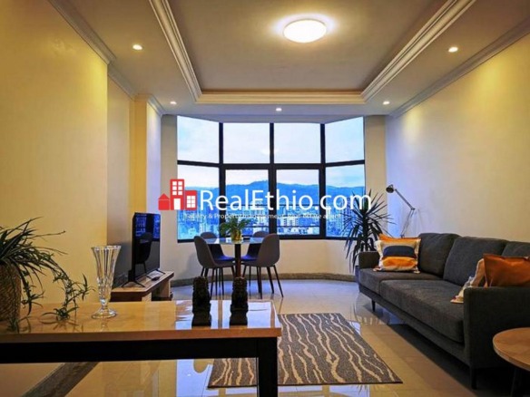 Bole Atlas, furnished 2 bedrooms apartment for rent, Addis Ababa.