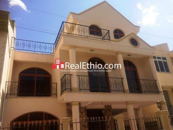 Bole Bulbula, 5 bedrooms ground plus two house for rent, Addis Ababa.