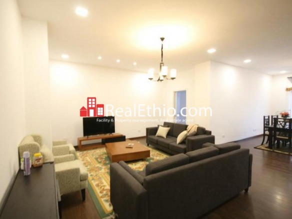 Hayahulet, furnished 3 Bedrooms apartment for rent, Addis Ababa.