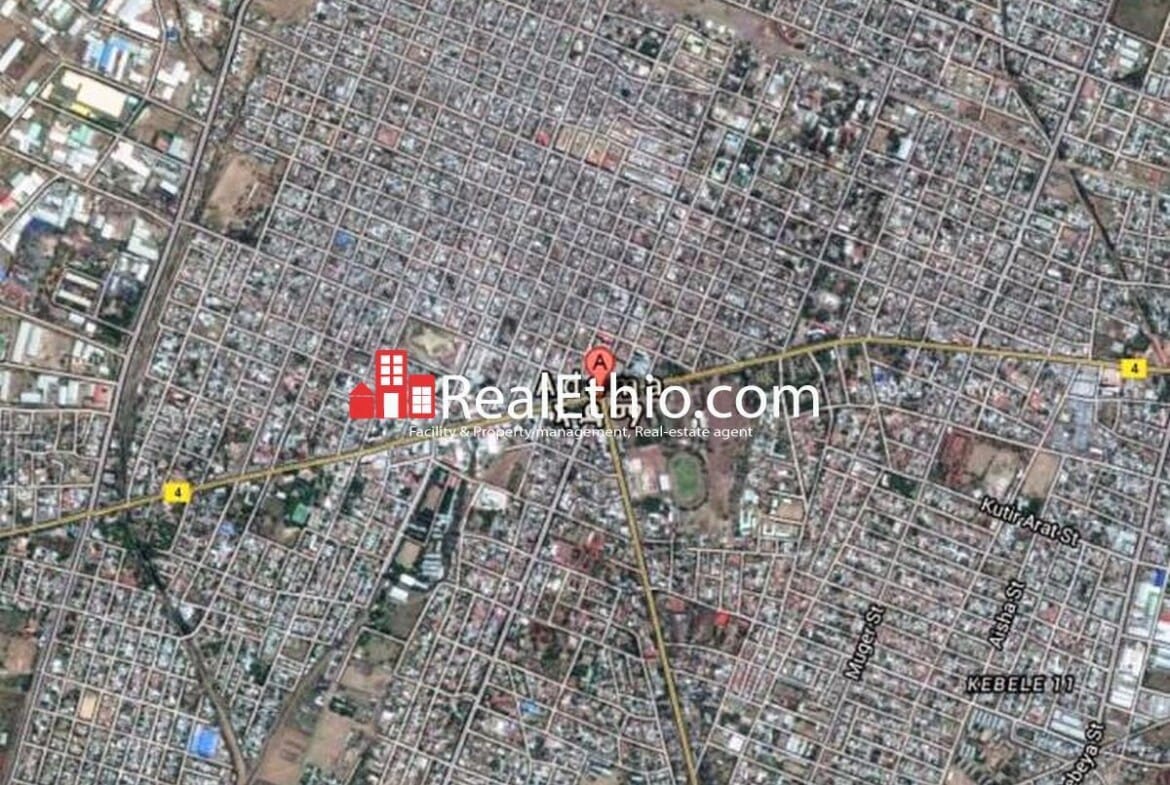 House for sale – Corner house on 200 meter square plot of land for sale at Adama Nazret, Ethiopia.