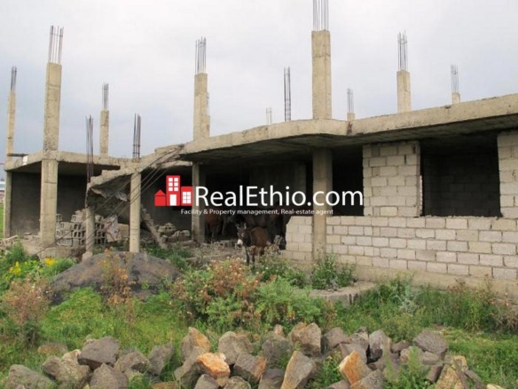 House for sale – House for sale, Sululta, 400 meter square, not finished, Ethiopia.