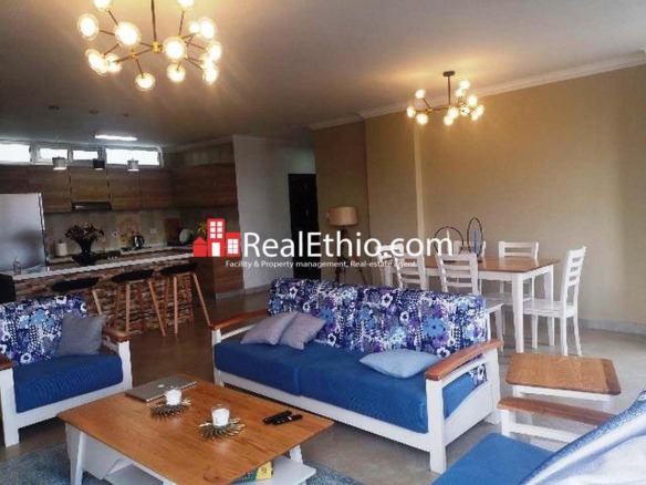 Kazanchis, 3 bedrooms furnished apartment for rent, Addis Ababa.