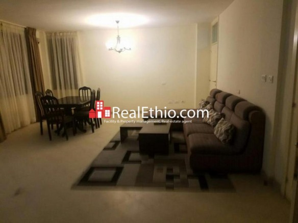 Kazanchis, furnished 2 Bedrooms apartment for rent, Addis Ababa.