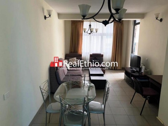 Kazanchis, furnished one bedroom apartment for rent, Addis Ababa.