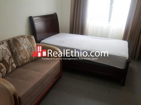 Kazanchis near ECA, furnished Studio Apartment for rent, Addis Ababa, Ethiopia.