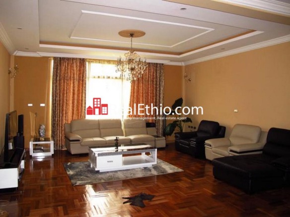 Kotebe, 5 bedrooms furnished house for rent, Addis Ababa.