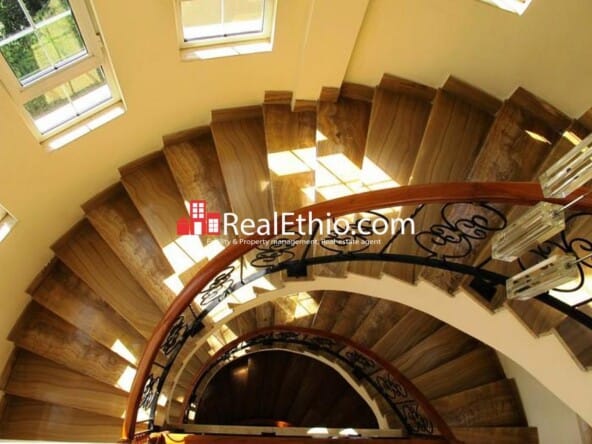 Megenagna Top view, 5 bedrooms house for rent, Addis Ababa.