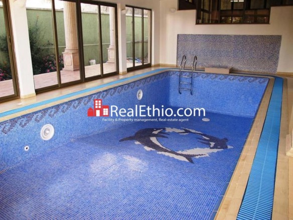 Seven bed room ground plus two house for rent at Bole Ruwanda, Addis Ababa, Ethiopia.