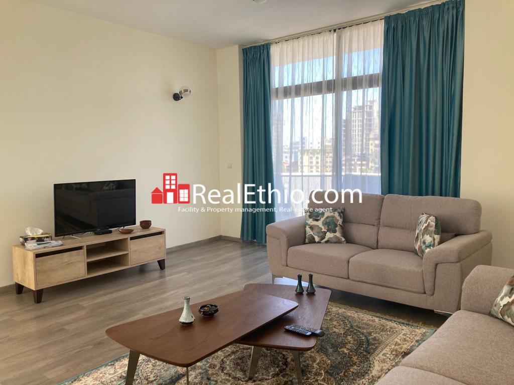 3BR furnished apartment for rent, Bole, Addis Ababa, Ethiopia.