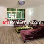 Three bed room furnished apartment flat for rent at Bole, Addis Ababa, Ethiopia.