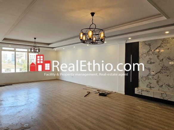 Three bedroom apartment flat for rent at Bole, Addis Ababa, Ethiopia.