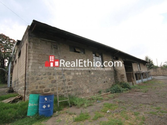 Mekanisa, 13,000 meter square land and 2,800 meter square warehouses for sale, Addis Ababa.