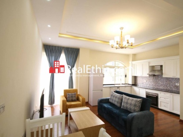 2 Bedrooms furnished apartment for rent, Bole Olympia, Addis Ababa, Ethiopia.