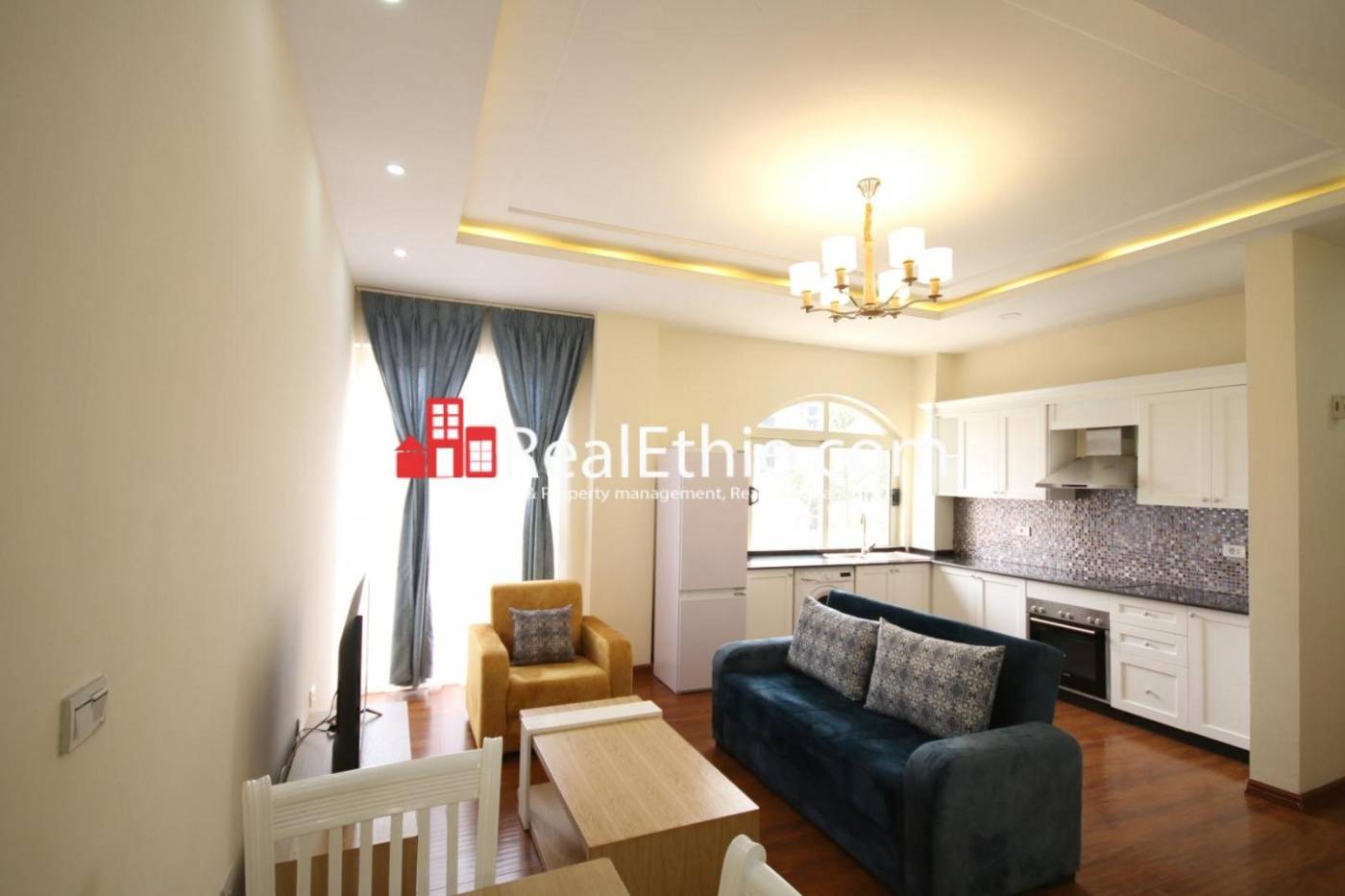 2 Bedrooms furnished apartment for rent, Bole Olympia, Addis Ababa, Ethiopia.