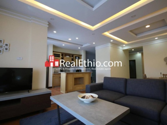 Bisrate Gerbiel or Mekanisa, furnished 3 bedrooms apartment for rent, Addis Ababa.