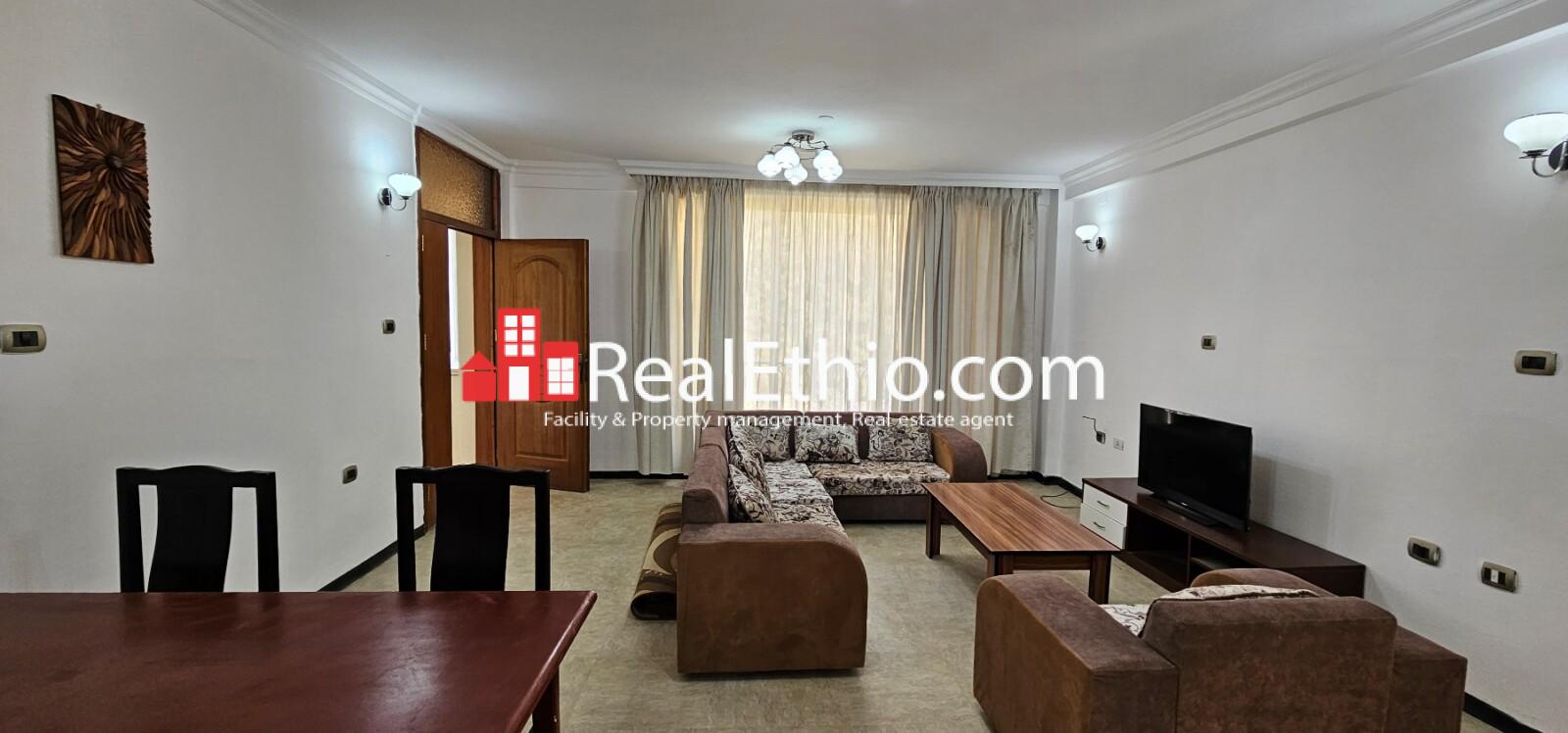 1 bedroom furnished apartment for rent, Bole near airport, Addis Ababa, Ethiopia.