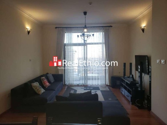 Gotera, three bedrooms furnished apartment for rent, Addis Ababa.