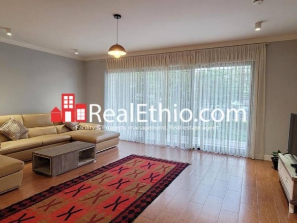 Bole, furnished three plus bedrooms apartment for rent, Addis Ababa.