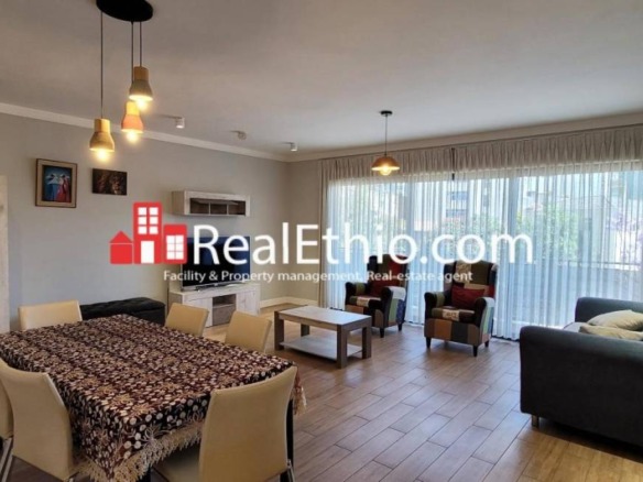 Bole, two bedrooms furnished apartment for rent, Addis Ababa.
