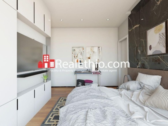 Bole, 2 bedrooms apartment for sale, Addis Ababa. 