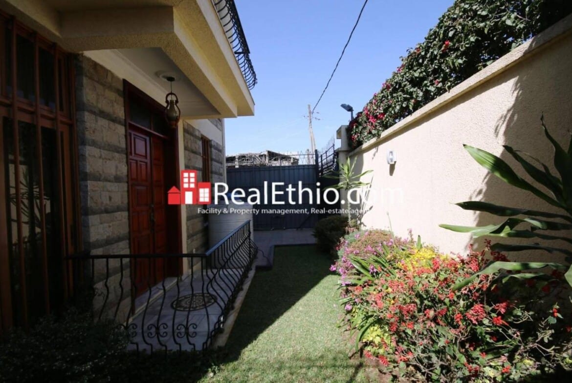 Megenagna Egziabher Ab, furnished G+2 main house with G+1 service room for rent, Addis Ababa.