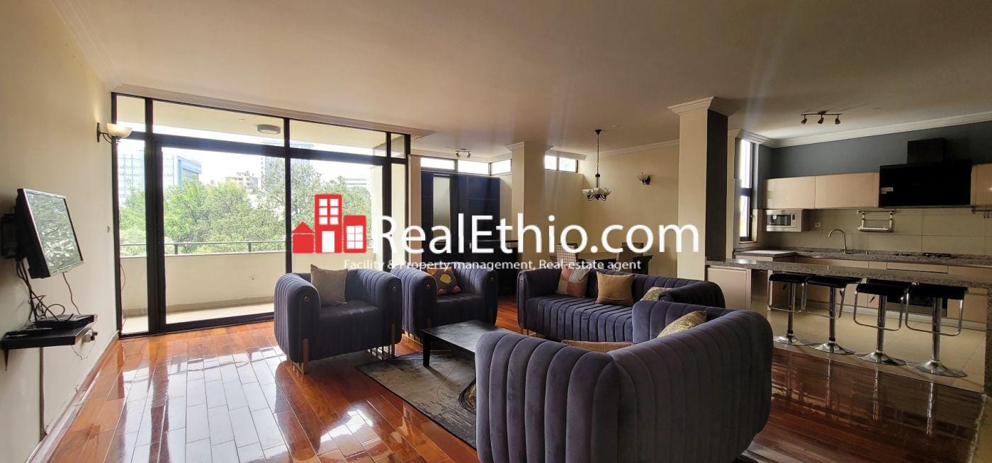 Meskel flower, furnished 4 bedrooms apartment for rent, Addis Ababa