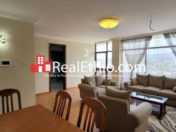 Lemhotel, 2 bedrooms furnished apartment for rent, Addis Ababa.