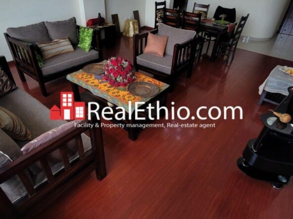 2 bedrooms furnished apartment for rent, Bole Olompia, Addis Ababa.