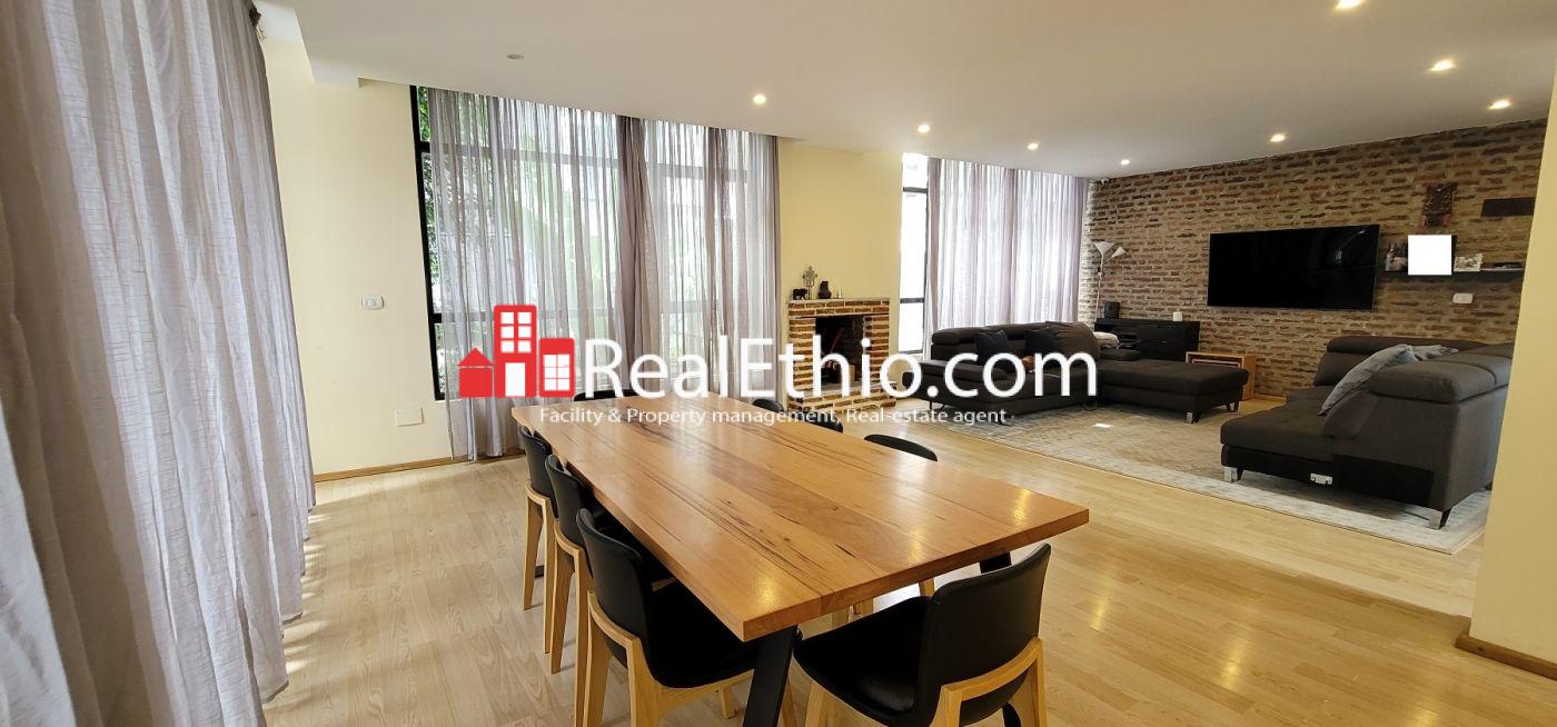5BR fully furnished house for rent, Bole Bulbula, Addis Ababa.