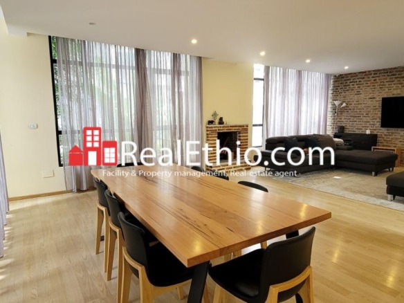 Bole Bulbula, 5 bedrooms fully furnished house for rent, Addis Ababa.