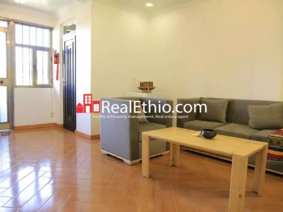 Kazanchis, furnished 2 bedrooms condominium apartment for rent, Addis Ababa.
