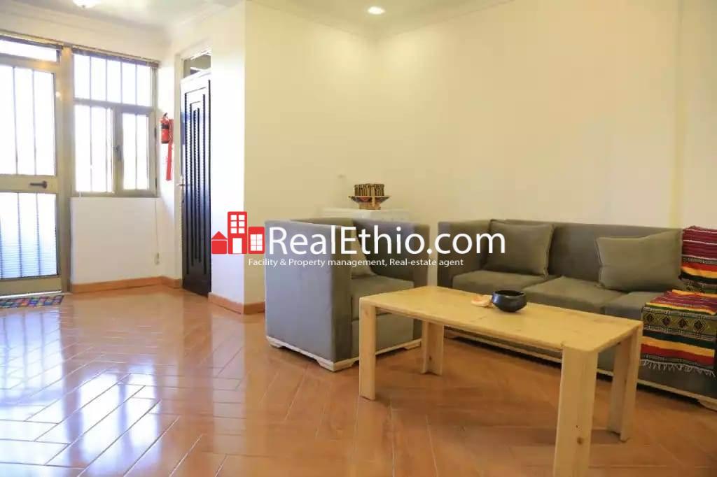 Kazanchis, furnished 2 bedrooms condominium apartment for rent, Addis Ababa.