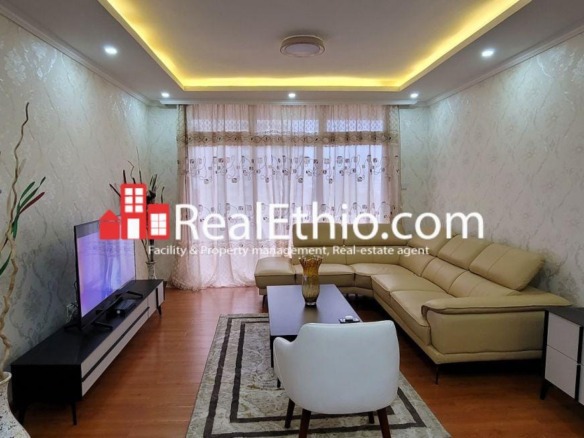 Lancha or Meskel flower, 3 bedrooms furnished apartment for rent, Addis Ababa.