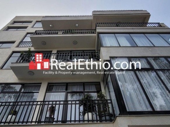 Megenagna Top view, G+2 five bedrooms semi-furnished house for rent, Addis Ababa.