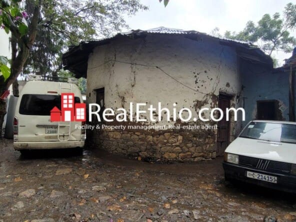 Megenagna Shola, old house on 800 meter square plot for sale, Addis Ababa.