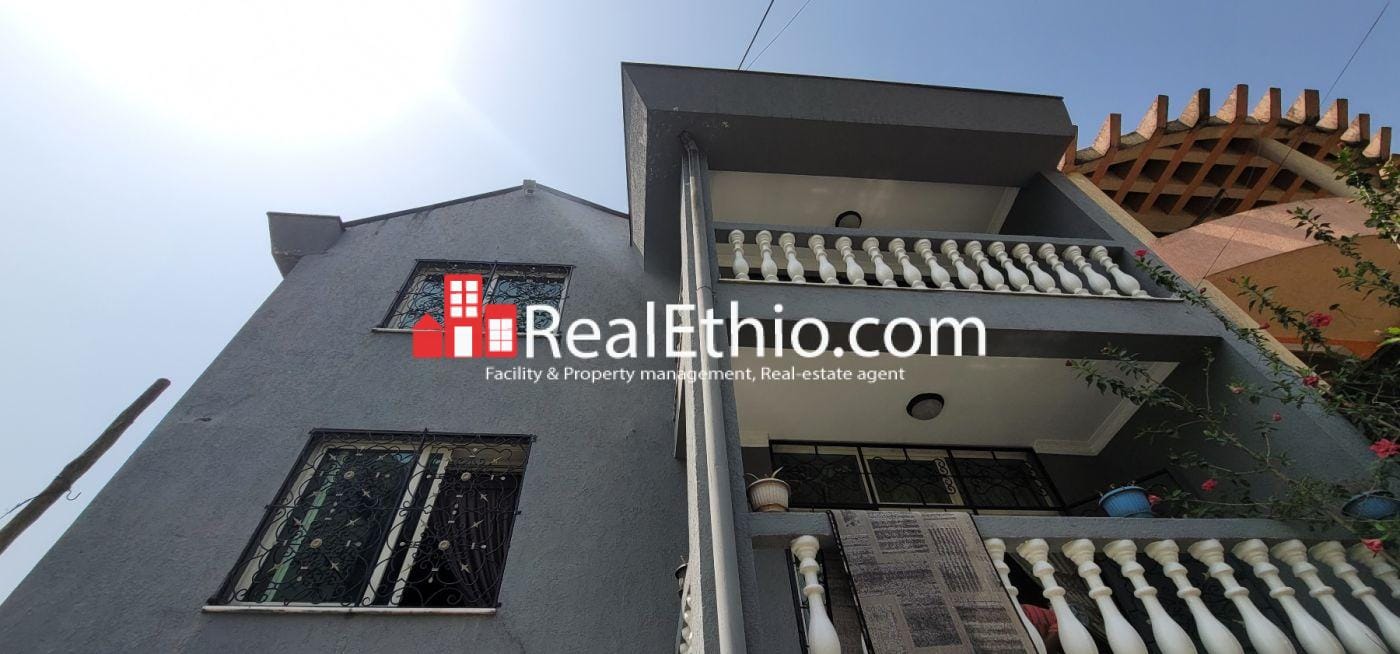 Mekanisa, 3 Bedrooms G+2+B house for sale, Addis Ababa.