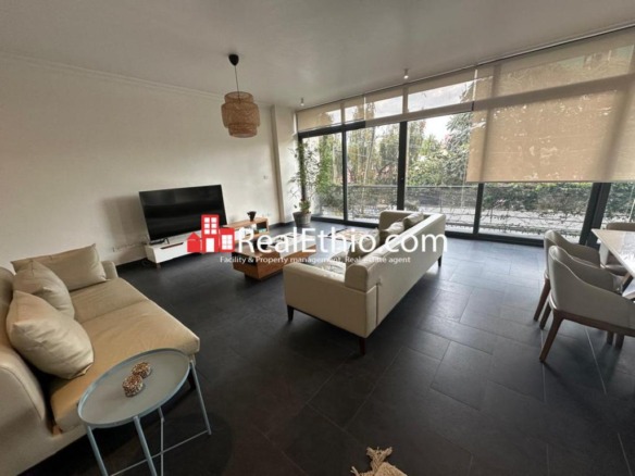 3 Bedroom furnished penthouse apartment for rent, Bole Rwanda, Addis Ababa, Ethiopia.