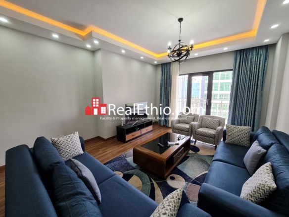 Bole, 3 Bedrooms furnished apartment for rent, Addis Ababa.