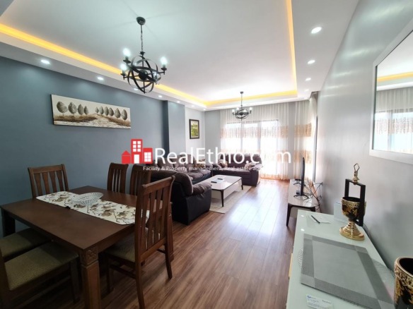 Bole, three bedrooms furnished apartment for rent, Addis Ababa.