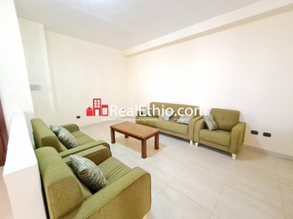 Kazanchis close to ECA, three bedrooms furnished apartment for rent, Addis Ababa.
